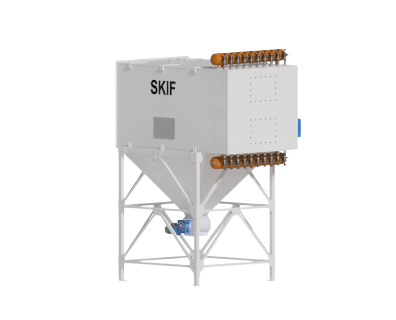 modular dust filtration system for industrial use, industrial bag filter for dust extraction system, high airflow dust filtration unit CAS-F, compact dust filtration system installation, modular air filtration system for industry